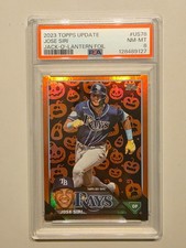 2023 TOPPS UPDATE #US78 JOSE SIRI JACK-O'-LANTERN FOIL PSA 8 CARD