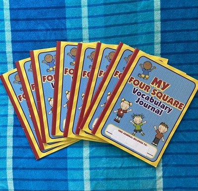 Elementary Vocabulary Journals Lot of 8 Four Square Method Reading Good Cond
