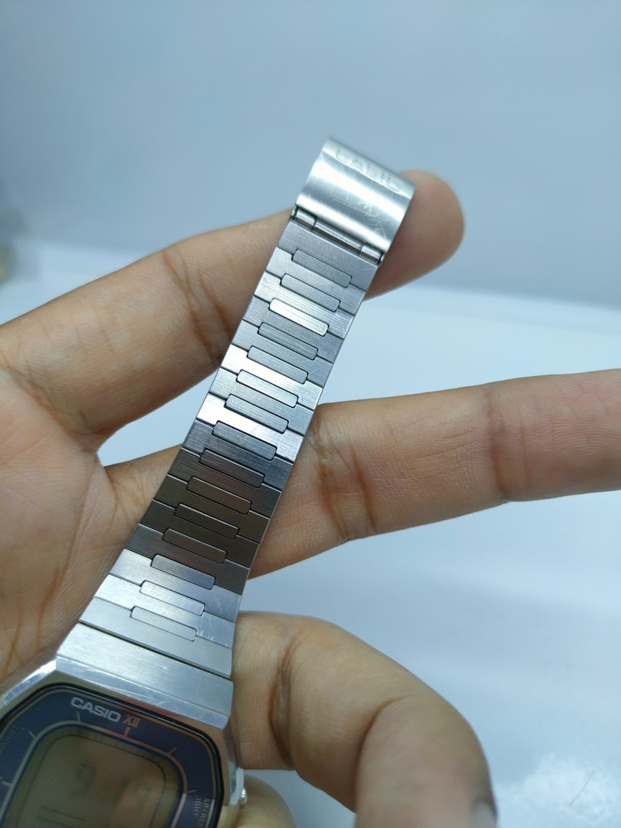 稼動 CASIO カシオトロン 56CS-52 デジタル腕時計 Vintage Casio 56CS-52 CASIOTRON Time Scan (1980s) Men Watch SUPER