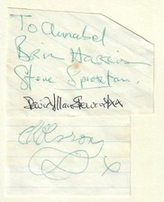 LONGDANCER (DAVE STEWART) 1973 SIGNED AUTOGRAPHS