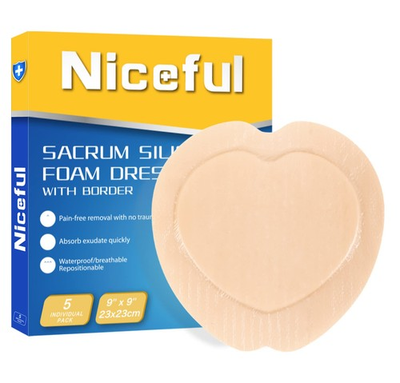#ad Sacral Foam Dressing 9quot; x 9quot; Border Sacrum Bandage for Bed Sores Pressure S... $51.87