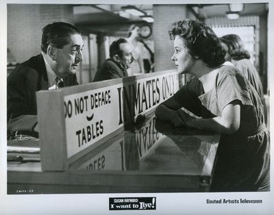 I WANT TO LIVE! 8x10 b/w Press Photo / Susan Hayward & Gage Clarke