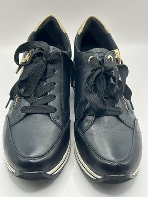 Remonte D0T03 Eleni Women's Wedge Casual Sneakers in Black