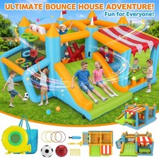 10-IN-1 Inflatable Bounce House Slide Kids Jumper Castle Bouncer with Blower US