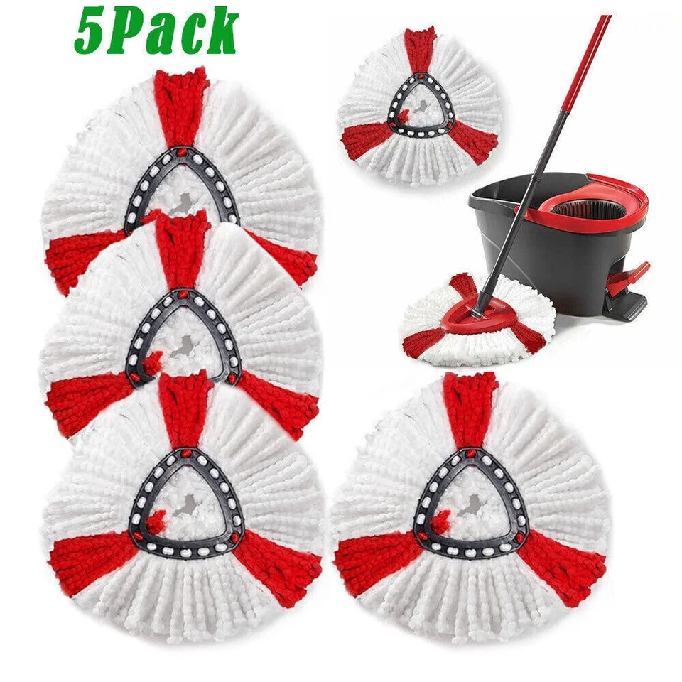 5x 10x Wischbezug Clean Moppkopf Ersatzkopf für Vileda Turbo Wischmop Easy Wring - Bild 3 von 4