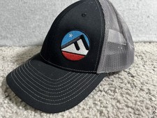 Richardson Trucker Hat Black/Gray Snapback Style 112 Mesh Cotton/Poly China