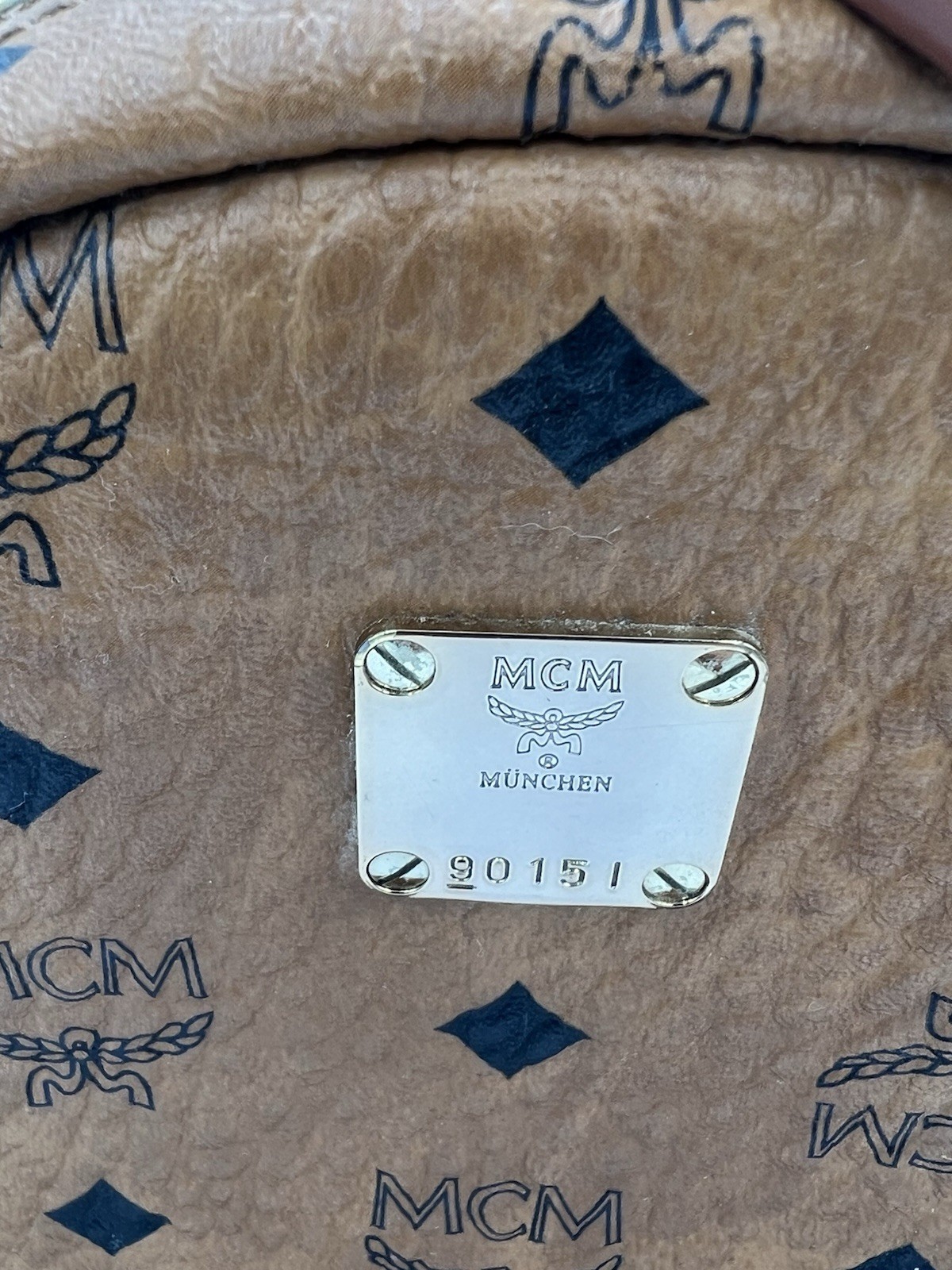 MCM Backpack Medium Brown Leather - image 2