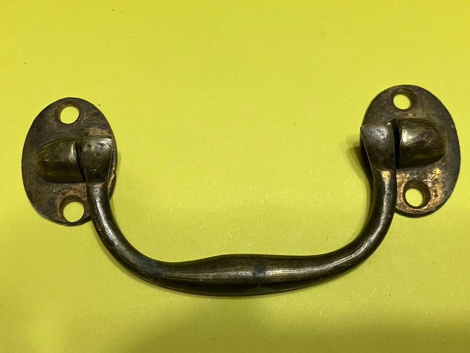 Alça de peito georgiana antiga de bronze campanha do século XVIII ORIGINAL POR ALÇA  - Imagem 2 de 4