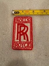 VINTAGE STYLE ROLLS ROYCE EMBROIDERED IRON-ON PATCH