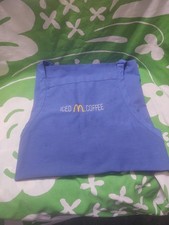McDonald's Vintage Apron Ice Coffee Design Printed On Front