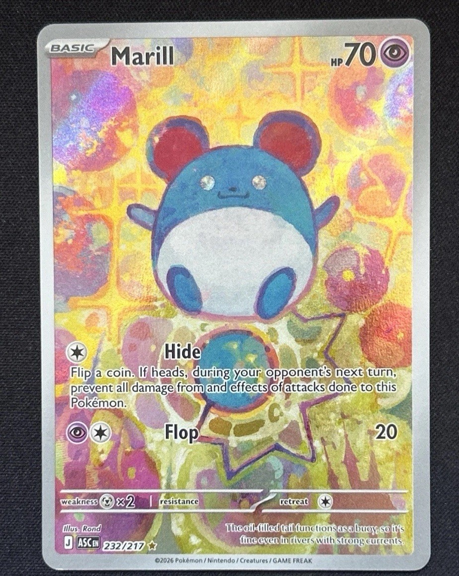 Marill - 232/217 - Ascended Heroes - Illustration Rare - NM - Read Description