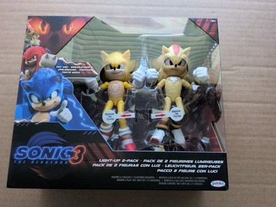 Sonic The Hedgehog 3 Light-Up 2-Pack Rare 2024 Jakks Pacific New Sealed Sonic