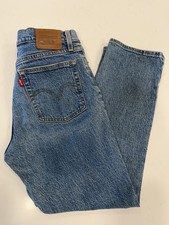 Levis Jeans Womens 27 Blue Denim Wedgie Straight button fly Premium Size 27x26