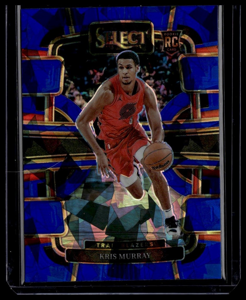 2023-24 Panini Select #91 Kris Murray Blue Cracked Ice Prizms