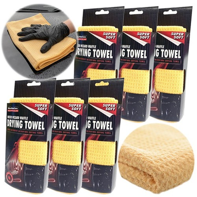#ad WAFFLE MICROFIBRE DRYING TOWEL WATER WIZARD MAGNET DRYING VALETING CLOTH *6* GBP 27.95