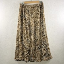 Women Reversible Animal Print Maxi Skirt Sz M Maximalist Indie Boho Whimsigoth