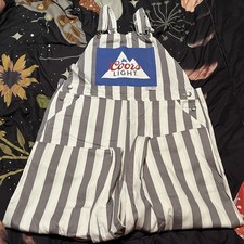 Coors Light Beer Overalls Size L