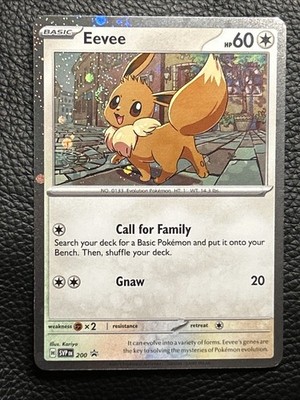 Pokémon Eevee Cosmos Holo SVP 200 Destined Rivals Black Star Promo SWIRL