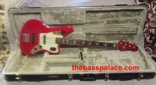 Fender Jaguar Bass 2006 Ferrari Red Japan 34 Scale Full Controls Nice Hard Case