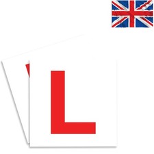 Learner Driver 2 Pack Magnetic L Plates - Weatherproof & Easy to Move 178mm