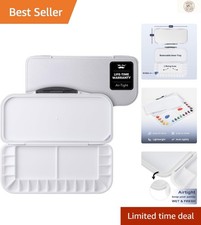 Airtight Watercolor Palette with Lid  18 Wells  Ideal for Travel  Art Classes