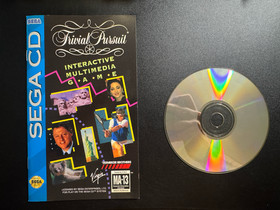 Trivial Pursuit Sega CD 1994 CIB Complete Long Box Manual Disc Parker Brothers