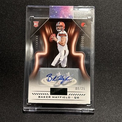 Baker Mayfield 2018 Panini Playbook - Rookies #128 Signatures Green /25 (AU, RC)