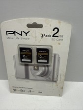 Pack of 2 PNY Premium 2GB SD Memory Cards for Hi-Megapixel Cameras or Camcorders