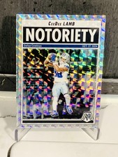 Ceedee Lamb Notoriety Silver Mosaic Prizm 2025 Cowboys