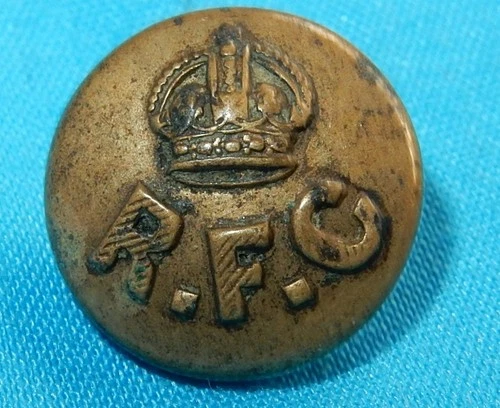WW1 RFC ROYAL FLYING CORPS AIRFORCE MILITARY BUTTON AIR FORCE WORLD WAR I