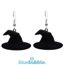 Bluebubble TRICK OR TREAT Witch Earrings Halloween Spooky Spell Fancy Dress Goth