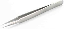 Fine Point Tweezers 4 Anti-Acid Non-Magnetic Stainless Steel Watch Repair Tool