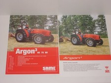 SAME ARGON ³ Traktoren Prospekte von 04/2011 und ? ( SLH 136 )