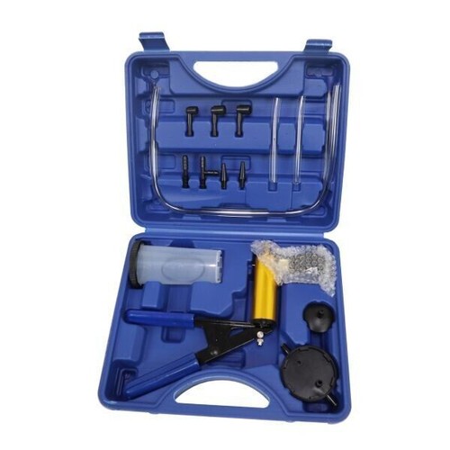 Brake Fluid Bleeder Bleeding Kit + Box Hand Held Vacuum Pressure Pump