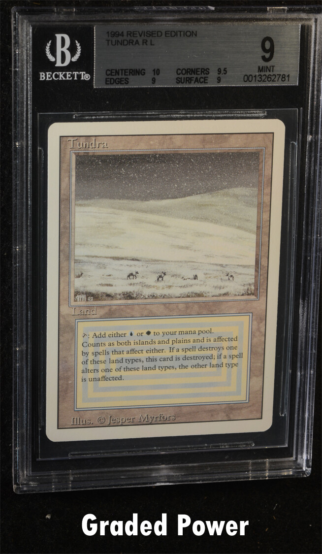 BGS Revised Tundra 9 (2781) Quad ++ Magic Beckett Graded MTG BGS Revised Tundra 9 (2781) Quad ++ Magic Beckett Graded MTG
