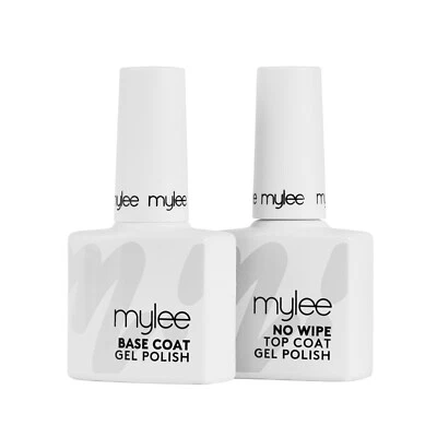 Mylee Gel Nail Polish Top & Base Coat UV LED Soak-Off Manicure Pedicure 2x10ml
