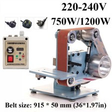 750/1200W Industrial DIY Belt Machine Sander Polishing Grinding Machine Full Set
