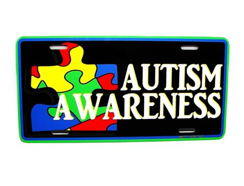 AUTISM AWARENESS METAL NOVELTY CAR LICENSE PLATE AUTO TAG - Picture 8 of 14