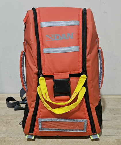Divers Alert Network DAN First Aid Backpack Scuba Diving CO2 Orange EUC BAG ONLY