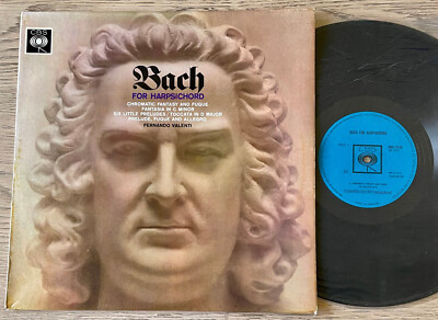 CBS BRG 72158 BACH FOR HARPSICHORD 6 LITTLE PRELUDES LP VALENTI 1963 EX ENGLAND