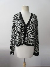 LA LIGNE 100 merino wool patterned cardigan M