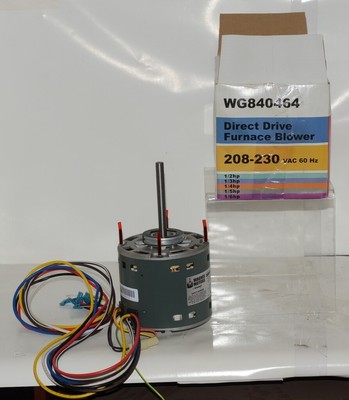 DiversiTech WG840464 Direct Drive Furnace Blower Motor Extra Long 
