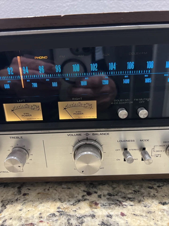 Receptor estéreo Sansui 8080 sin luces FM/LED/servicio suave Foto 4 de 4