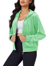 Mujer Terciopelo Corto Sudadera con Capucha Chaqueta Manga Larga Cremallera Completa Informal Terciopelo Chaquetas Prendas para el torso