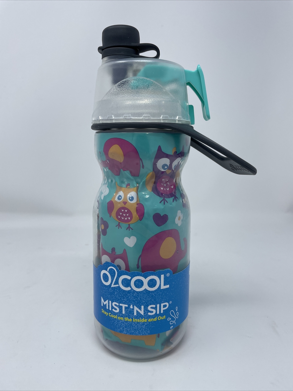 O2COOL Mist 'N Sip Kids Squeeze Misting Water Bottle 12 oz O