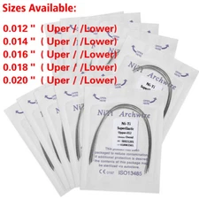 Arcos de Dental Ortodoncia Redondos Niti Arco de Alambre Su Arch Wire USA