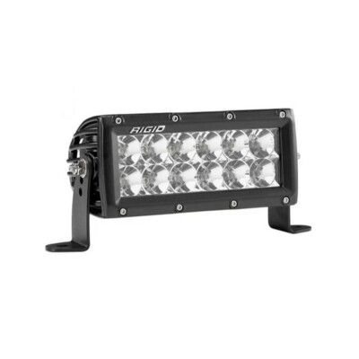 Rigid Industries 106113 E-Series Pro 6'' Flood Black Light 9-36V | Universal Fit