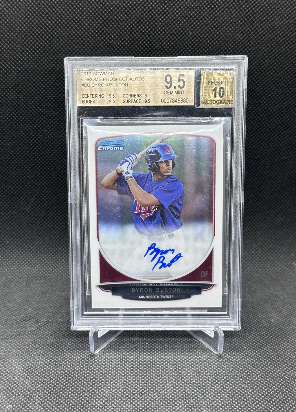 2013 Bowman Chrome Byron Buxton AUTO 1st Bowman BGS 9.5/10 GEM MINT🔥