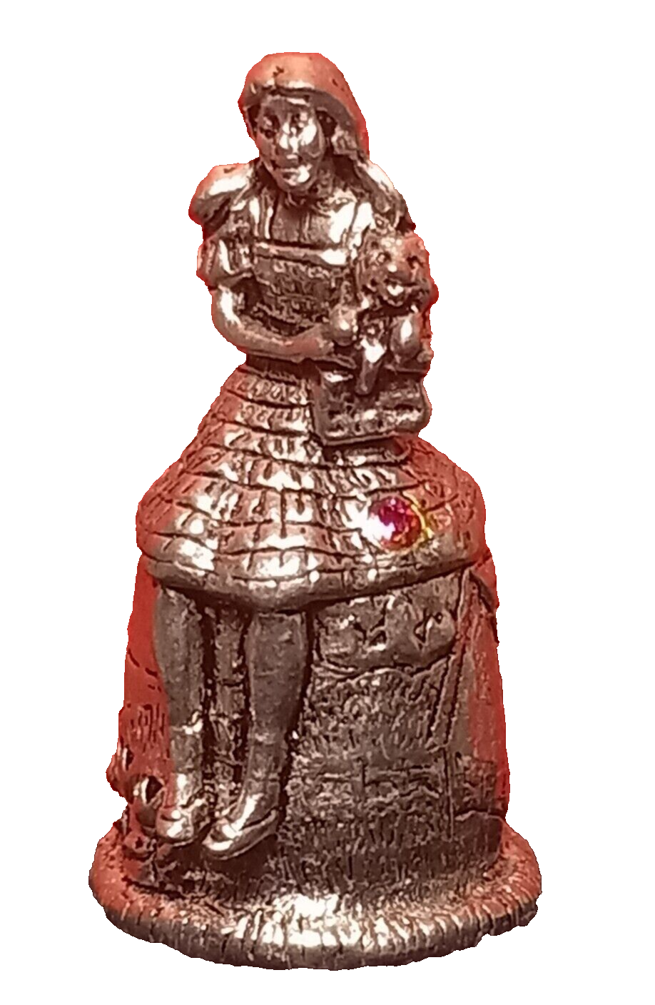 Wizard of Oz DOROTHY TOTO Figurine Pewter Thimble COMSTOCK Crystal Jeweled RARE eBay