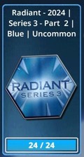 Topps Star Wars Card Trader Radiant 2024 Series 3 Part 2 Uncommon Blue Set of 24